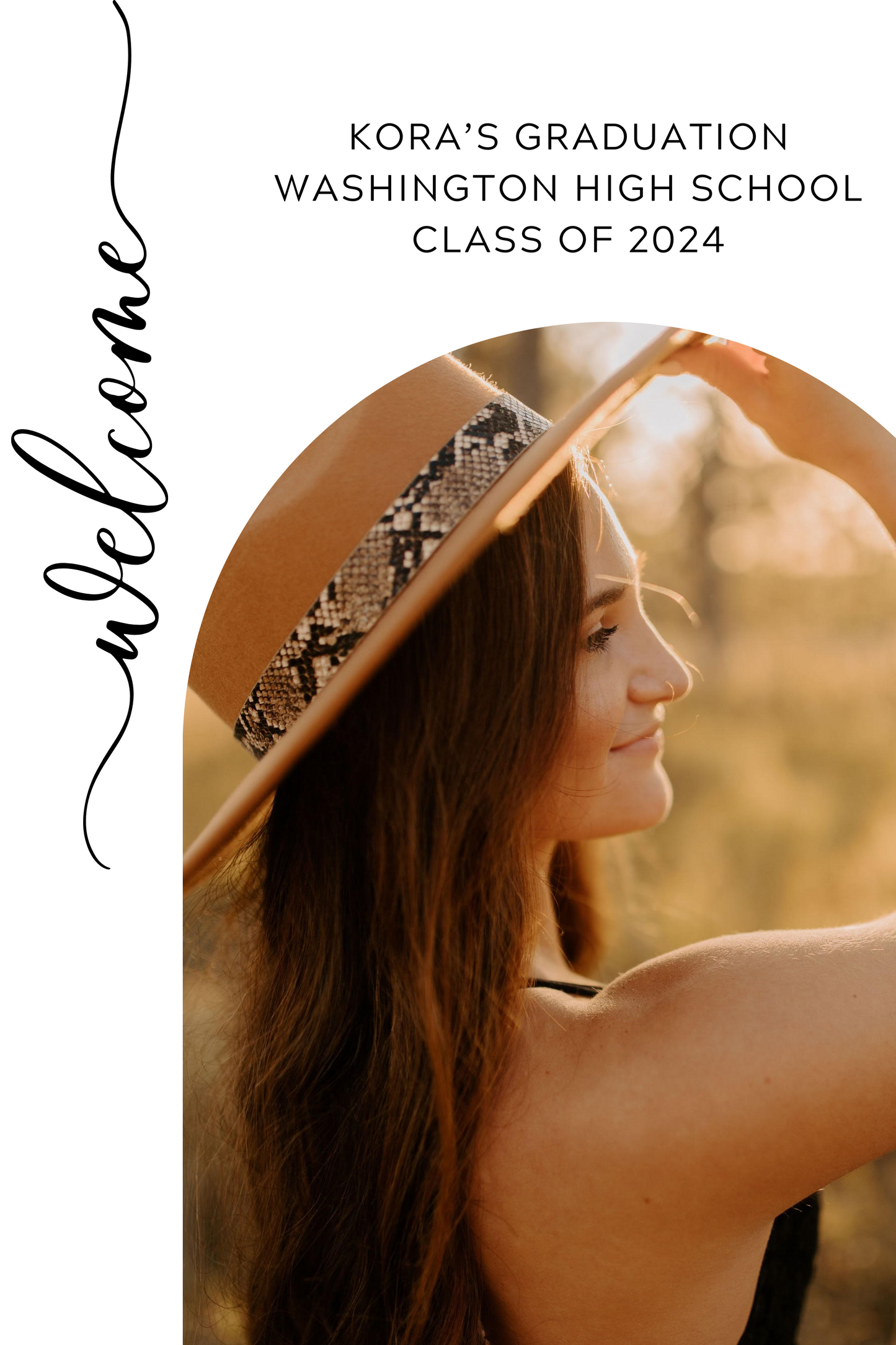 24x36 Customizable Graduation Party Welcome Sign
