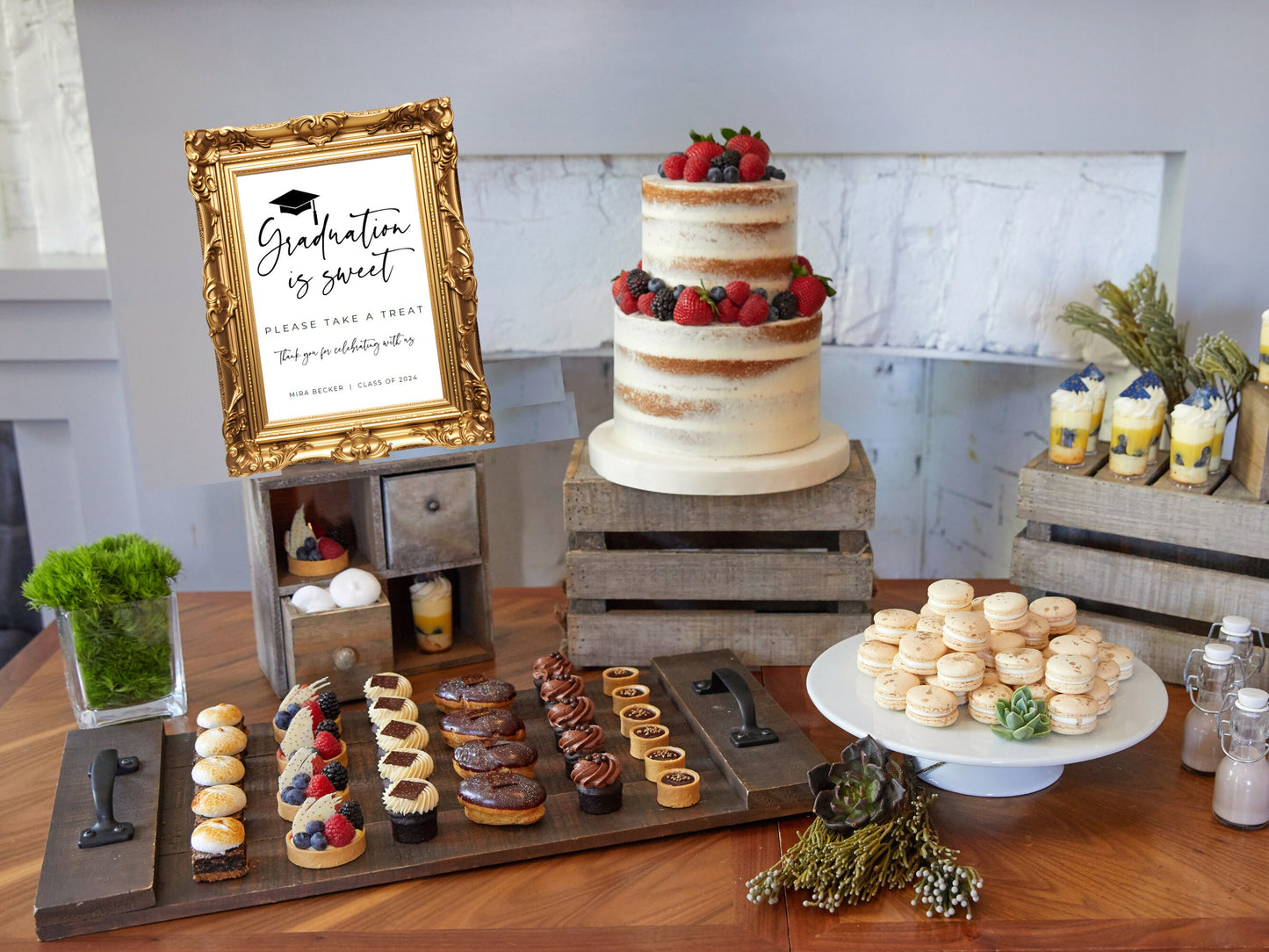 Graduation Sweets Table Print, 8x10