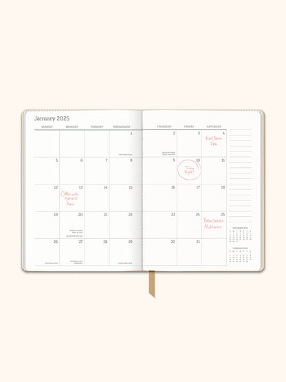Monthly/Weekly Planner Midnight  Aug24-Dec 25- SALE