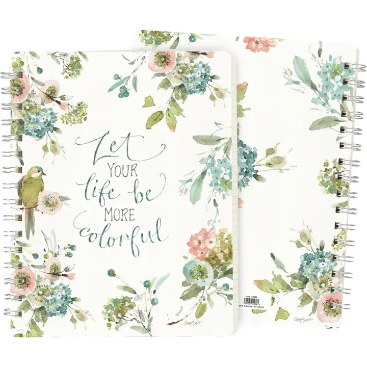 Let Life Be Colorful Spiral Notebook