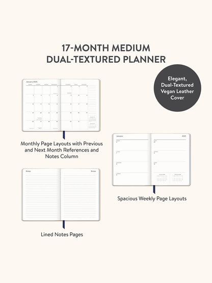 Monthly/Weekly Planner Midnight  Aug24-Dec 25- SALE