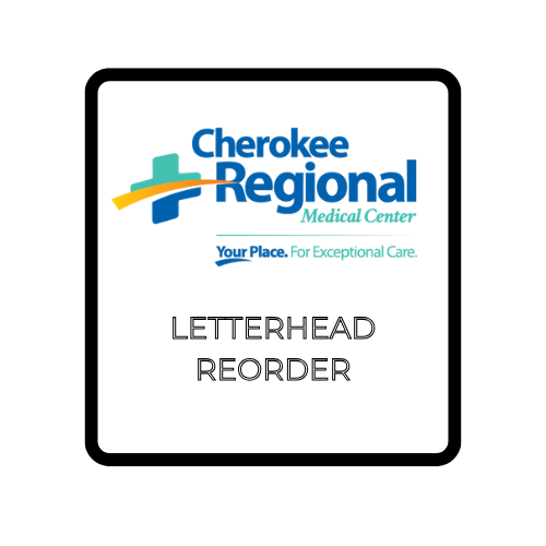 Reorder, Letterhead 2000pc bulk for CRMC