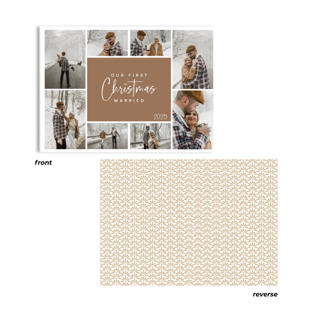 First Christmas Married Greeting Cards