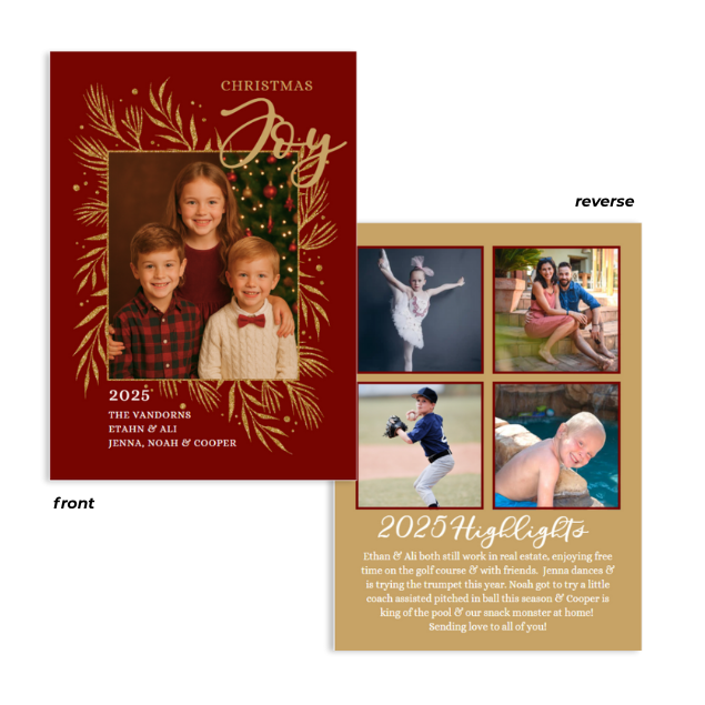 Jewel Toned Joy Greeting Cards