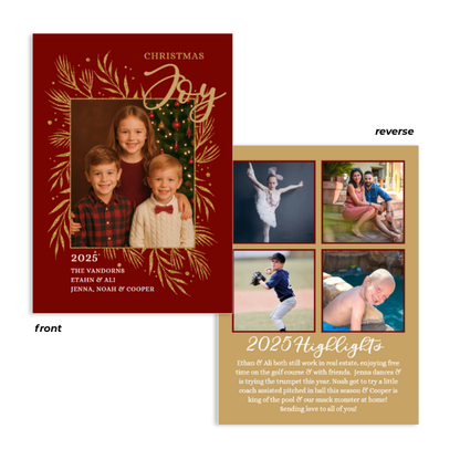Jewel Toned Joy Greeting Cards