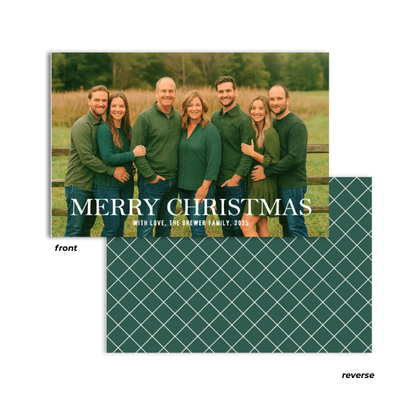 Classic Family Portrait Landscape Greeting cards
