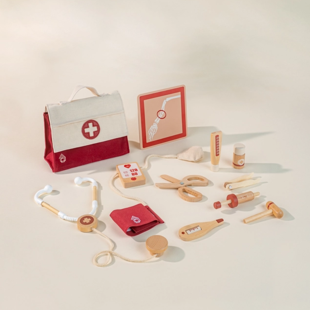 Wooden Medical Kit