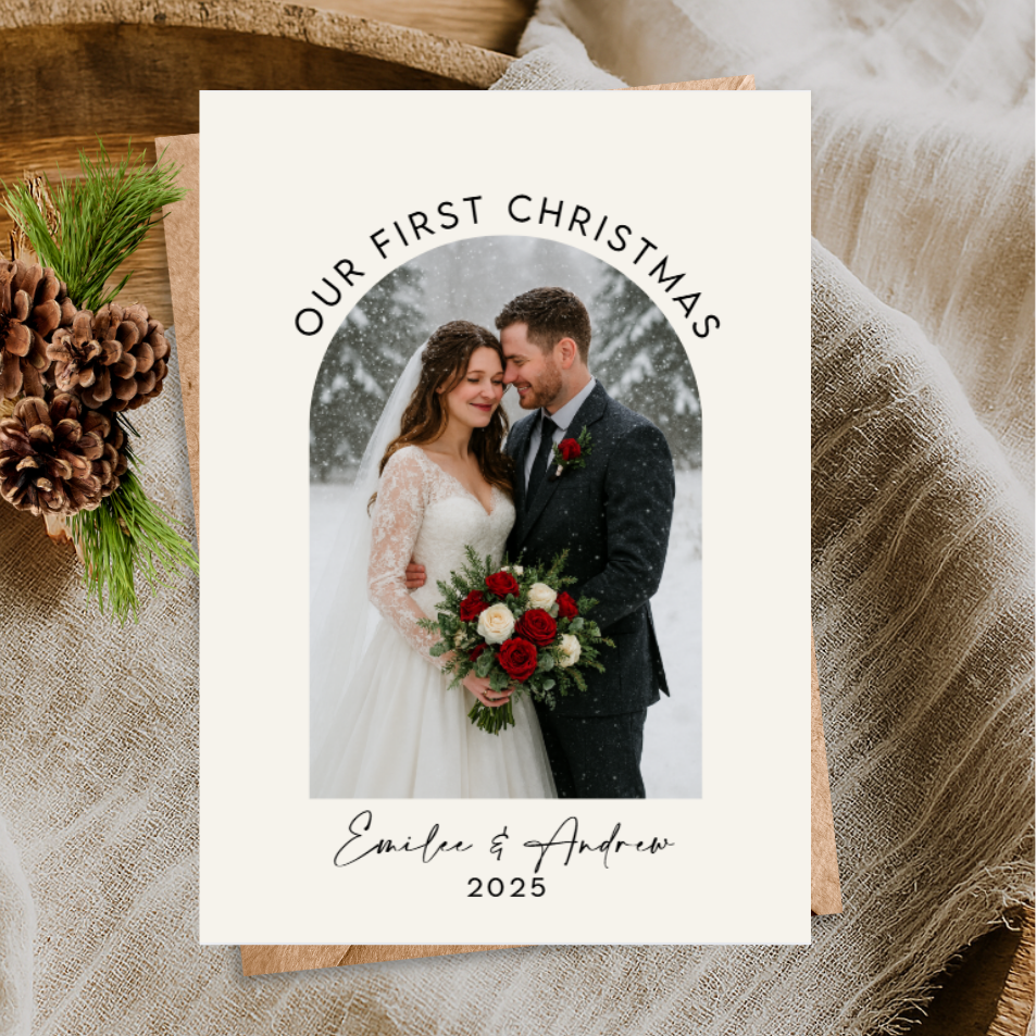 Our First Christmas Holiday Greeting Cards