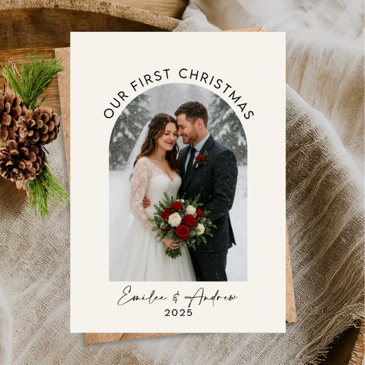 Our First Christmas Holiday Greeting Cards