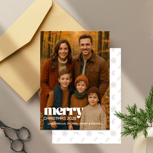 Merry Vintage Greeting Card