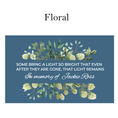 Custom Memorial Candle, 8oz