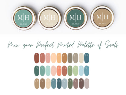 Monogram Wedding Seals, for Stationery or Favors