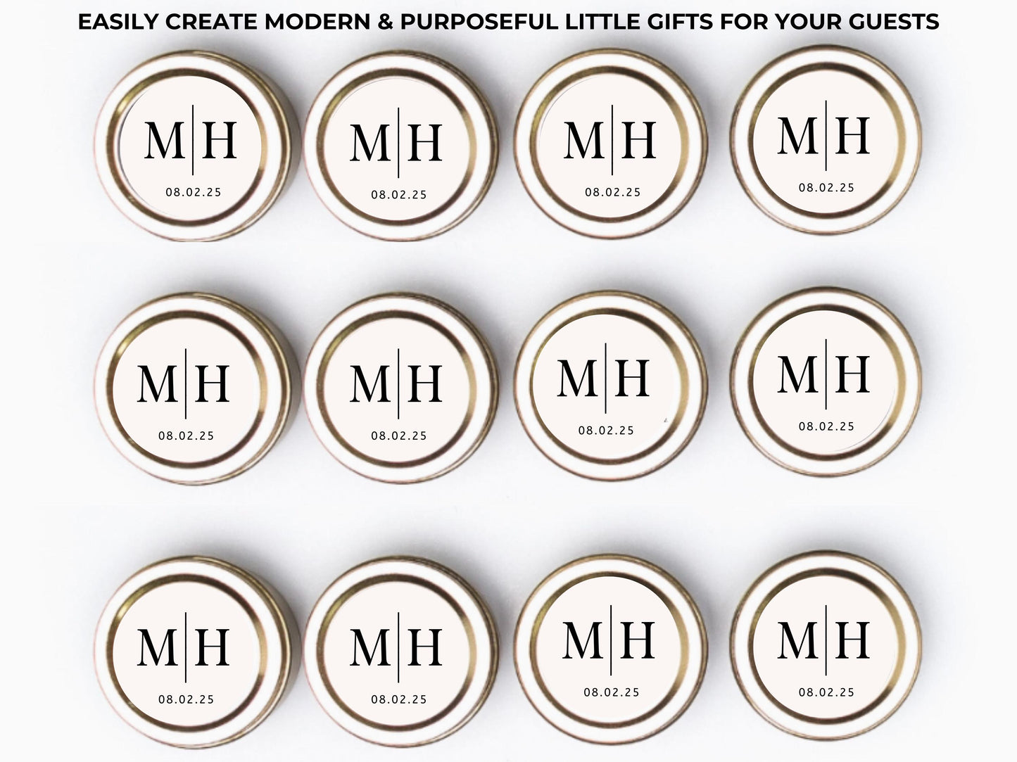 Monogram Wedding Seals, for Stationery or Favors
