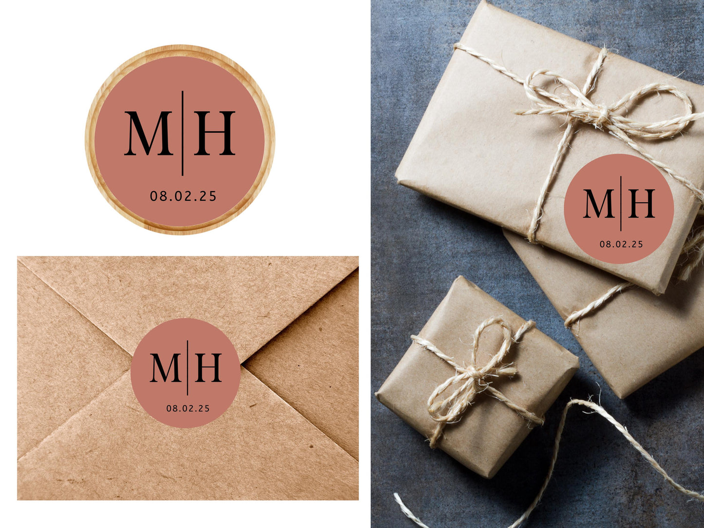 Monogram Wedding Seals, for Stationery or Favors