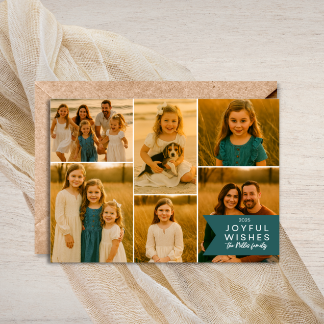 Modern Collage Greeting Cards