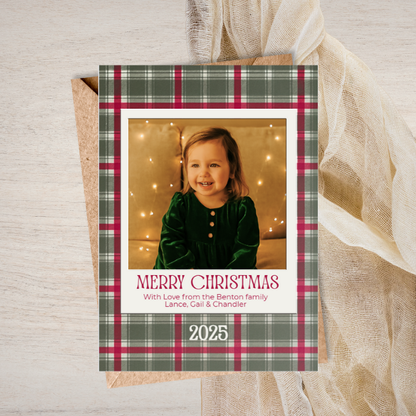Classic in Plaid Holiday Greeting Cards