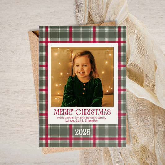 Classic in Plaid Holiday Greeting Cards
