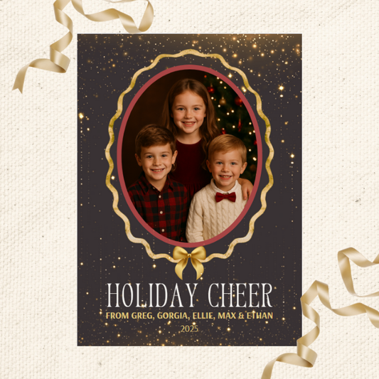 Sparkling Holiday Cheer Greeting Cards