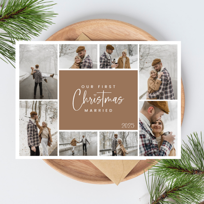 First Christmas Married Greeting Cards
