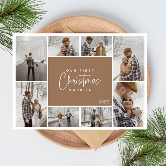 First Christmas Married Greeting Cards
