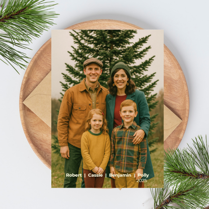 Retro Holiday Wishes Greeting Cards